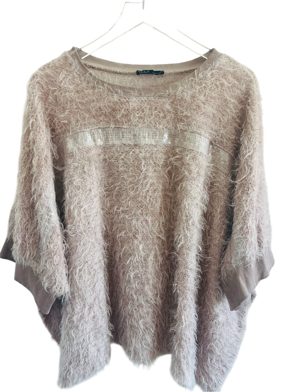 lola made In Italy Fuzzy Knit Sweater